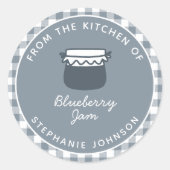 Voedselcadeau uit de keuken van ronde sticker (Voorkant)