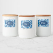 Voedselcontainer Label Scrolls-Rijst Etiket (Flessen)