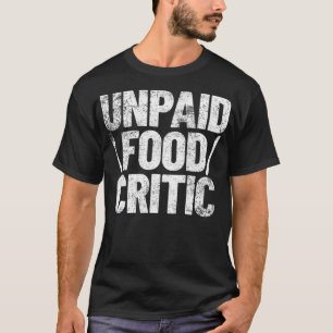 Voedselcriticus Chef Cook donut party zoo verjaard T-shirt
