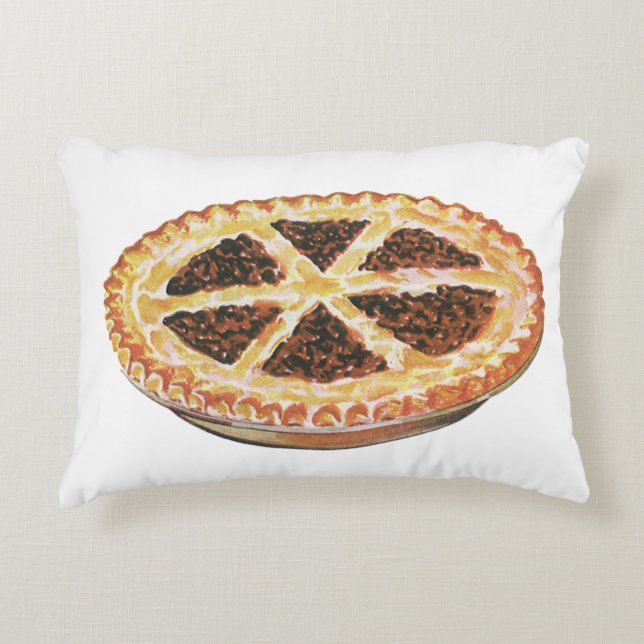  voedseldessert, vers gebak Pecan Pie Accent Kussen (Voorkant)