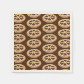 voedseldessert, vers gebak Pecan Pie Servet (Voorkant)