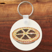  voedseldessert, vers gebak Pecan Pie Sleutelhanger (Voorkant)