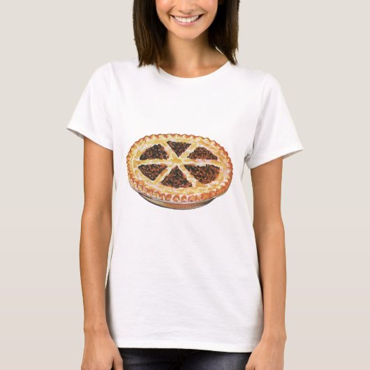 voedseldessert, vers gebak Pecan Pie T-shirt (Voorkant)