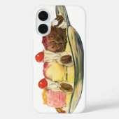  voedseldesserts, bananengespleten kersen Case-Mate iPhone case (Achterkant)