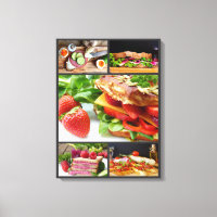 Voedselfotografie gezonde sandwich verse collage