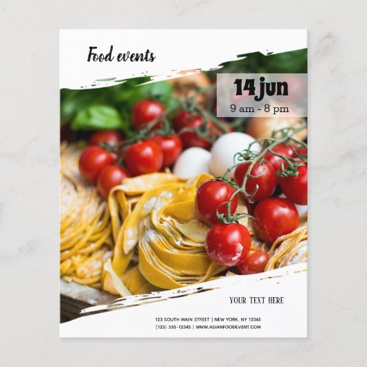 Voedselgebeurtenis Flyer (Voorkant)