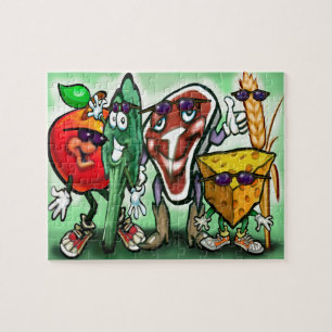 Voedselgroepen Legpuzzel