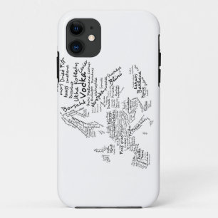 Voedselkaart van Europa iPhone 11 Hoesje