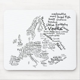 Voedselkaart van Europa Muismat