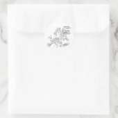 Voedselkaart van Europa Ronde Sticker (Tas)