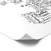 Voedselkaart van Europa (SMALL) Poster (Hoek)