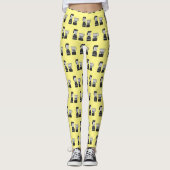 Voedselprocessor & blender cartoon illustratie leggings (Voorkant)