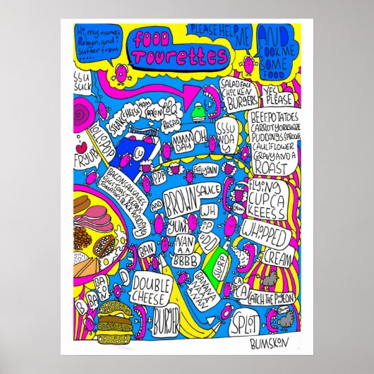 voedseltourettes poster (Voorkant)