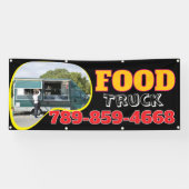 Voedseltruck aangepaste banner (Horizontaal)
