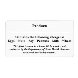 VOEDSELVEILIGHEIDSETIKETTEN Cottage Law Farmers Ma Etiket