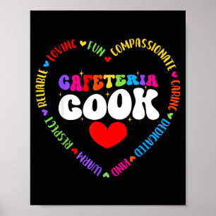 Voedselvoorziening Personeel Cafetaria Kok Helper Poster
