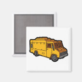 Voedselvrachtwagen: Basis (Geel) Magneet (Voorkant / Achterkant)