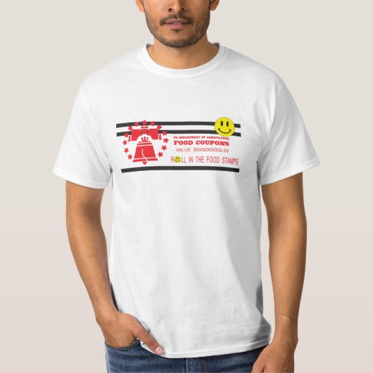 Voedselzegels T-shirt (Voorkant)