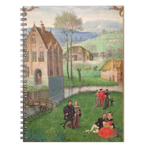 Voeg 18855 april toe: echtparen, uit een Boek van Notitieboek