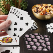 Voeg 1 Floating Head Photo Half Drop Pattern Black Pokerkaarten (Insitu)