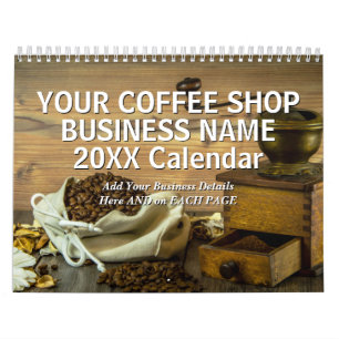 Voeg 20xx uw Koffiewinkel toe - Gegevens Kalender