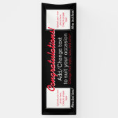 Voeg 2 foto's toe aanpasbare bannercongraties welk spandoek (Verticaal)