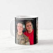 Voeg 2 Mok Foto Siblings Monogram koffie toe (Voorkant links)