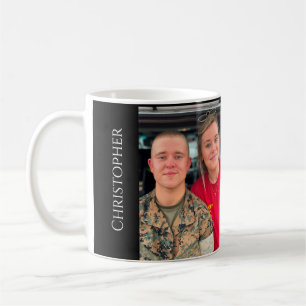 Voeg 2 Mok Foto Siblings Monogram koffie toe