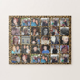 Voeg 30 Afbeeldingen fotocollage Jigzaag Puzzle to Legpuzzel