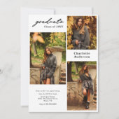 Voeg 3 foto moderne afstudeeraankondigingen toe (Voorkant)