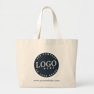 Voeg Bedrijfs Logo met de Werknemers van de Websit Grote Tote Bag