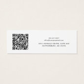 Voeg BedrijfsLogo en QR Code toe die de Kaart van  (Achterkant)