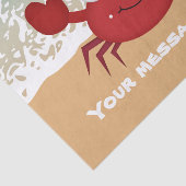 Voeg berichtstrandkrabben toe tissuepapier (Detail)