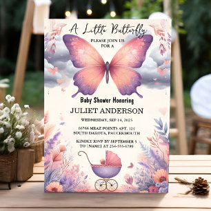 Voeg Bug Boho Soft Glow Live Butterfly Baby Shower Kaart