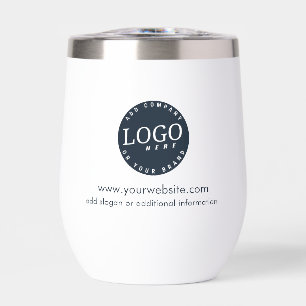 Voeg Business Logo Company Website Slogan Custom t