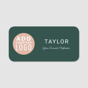 Voeg Business Logo DIY Corporate Staff Conference Naamplaatje