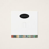 Voeg Business Logo en QR Code Ring Display Kaart (Voorkant)