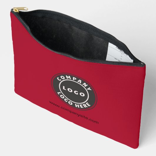 Voeg Business Logo en Website Employee Custom toe Etui (Open)