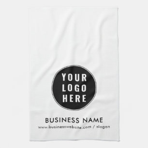 Voeg Business Logo Minimalist Promotional Swag toe Theedoek