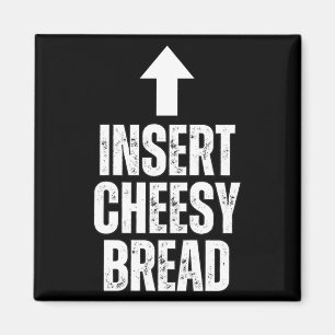 Voeg Cheesy Brood Grappig Eten Liefhebber Zza Broo Magneet