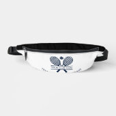 Voeg clubnaam tennis team elke kleur heuptasje (Voorkant)