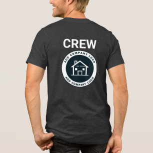 Voeg Custom Business Logo Real Estate Agent Compan Tri-Blend Shirt