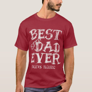 Voeg DAD's NAAM CHALKBOARD BESTE STAP DAD OOIT toe T-shirt