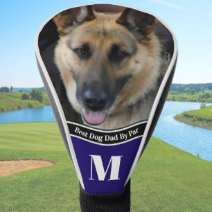 Voeg de foto van je hond toe Beste hondenpapa Duit Golfheadcover