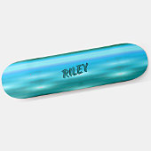 Voeg de Initialen van de Naam toe, Licht Blauw bor Skateboard