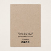 Voeg de Kaart Logo Kraft Earring Border Display to (Achterkant)