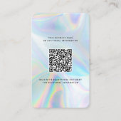 Voeg de Logo van het Bedrijf en QR DIY Holographic Visitekaartje (Voorkant)