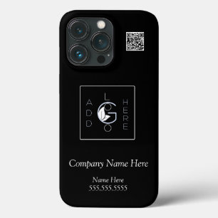 Voeg de Moderne Minimale Wit manuscriptQR code van iPhone 13 Pro Hoesje