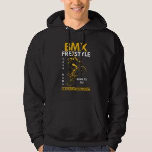 Voeg de naam Tekst BMX Freestyle Urban Extreme Spo Hoodie