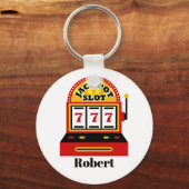 Voeg de naam toe van het casino-slot sleutelhanger (Voorkant)